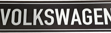 Volkswagen peltikyltti, musta