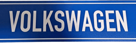 Volkswagen peltikyltti, sininen